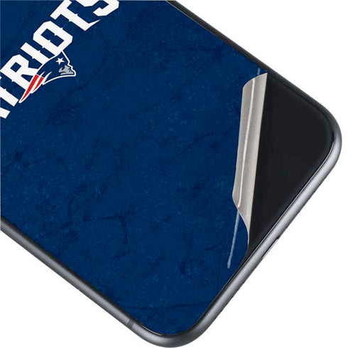 NFL New England Patriots Distressed iPhone 11 Skin